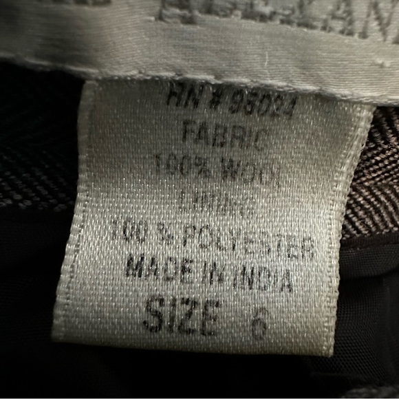 Vintage Annie Alexander Gray Tweed Wool High Waist Lined Trousers Pants, size 6 - Picture 12 of 13